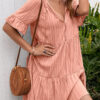 Fashion Sweet Solid Split Joint V Neck A Line Dresses