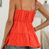 Fashion Sweet Solid Split Joint V Neck Tops