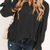 Fashion Sweet Solid Split Joint V Neck Tops