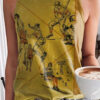 Fashion Street Print Split Joint O Neck Tops