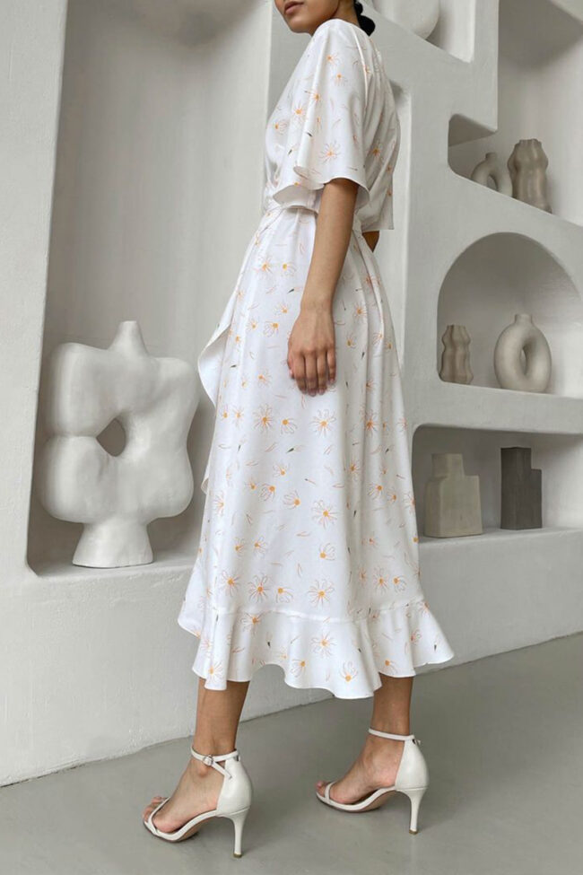 Fashion casual floral print dress