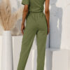 Fashion Casual Solid Frenulum One Shoulder Loose Jumpsuits