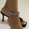 Fashion Daily Patchwork With Bow Anklet