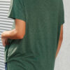 Fashion Casual Solid Split Joint V Neck T-Shirts