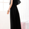 Fashion Casual Solid Split Joint O Neck A Line Dresses