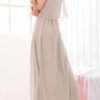 Fashion Casual Solid Split Joint O Neck A Line Dresses