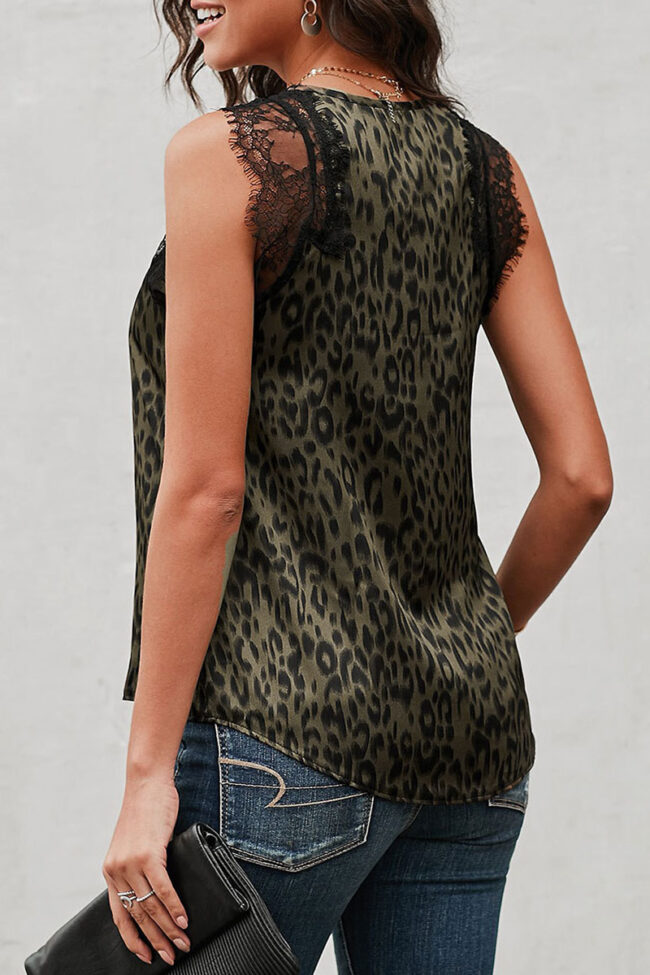 Fashion Street Solid Split Joint V Neck Tops