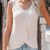 Fashion Casual Solid V Neck Tops