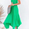 Fashion Casual Solid Split Joint Halter Irregular Dresses