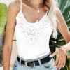 Fashion Casual Solid Split Joint Spaghetti Strap Tops