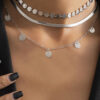 Fashion Simplicity Solid Split Joint Necklaces