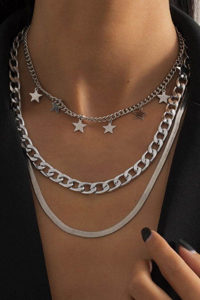 Fashion Simplicity Solid Split Joint Necklaces