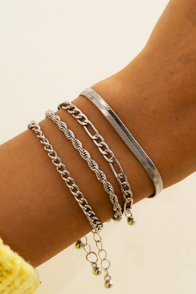 Fashion Simplicity Solid Split Joint Bracelets