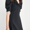 Fashion Casual Solid Split Joint V Neck A Line Dresses