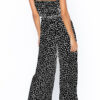 Fashion Casual Print Split Joint Strapless Loose Jumpsuits