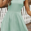 Fashion Casual Solid Split Joint O Neck Princess Dresses