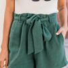 Solid Pocket With Belt High Waist Wide Leg Solid Color Bottoms