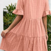 Fashion Sweet Solid Split Joint V Neck A Line Dresses