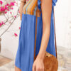 Fashion Casual Striped Split Joint O Neck A Line Dresses