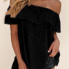 Fashion Casual Solid Split Joint Off the Shoulder T-Shirts