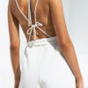 Fashion Street Solid Backless Spaghetti Strap Loose Jumpsuits