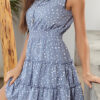 Fashion Street Dot Split Joint V Neck A Line Dresses