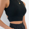 Fashion Sweet Solid Backless O Neck Tops