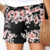 Fashion Casual Print Pocket Loose High Waist Straight Bottoms