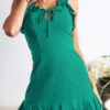 Fashion Sweet Solid Split Joint Spaghetti Strap A Line Dresses