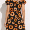 Fashion Casual Print Split Joint Off the Shoulder A Line Dresses