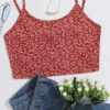 Fashion Casual Print Spaghetti Strap Tops