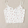 Fashion Casual Print Spaghetti Strap Tops