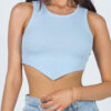 Fashion Street Solid O Neck Tops