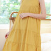 Casual Solid Split Joint Spaghetti Strap Princess Dresses