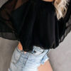 Fashion Sweet Solid Split Joint Off the Shoulder Tops