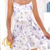 Fashion Street Print With Belt Spaghetti Strap A Line Dresses