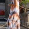 Fashion Street Tie Dye Spaghetti Strap Printed Dresses