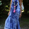 Fashion Street Tie Dye Spaghetti Strap Printed Dresses