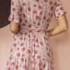 Fashion Casual Print Split Joint V Neck A Line Dresses