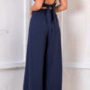 Fashion Solid Backless V Neck Loose Jumpsuits