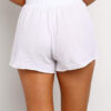 Casual Solid Split Joint Loose High Waist Straight Bottoms