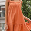 Fashion Sexy Solid Split Joint Spaghetti Strap A Line Dresses