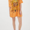Spring and summer fashion casual sun print round neck T-shirt