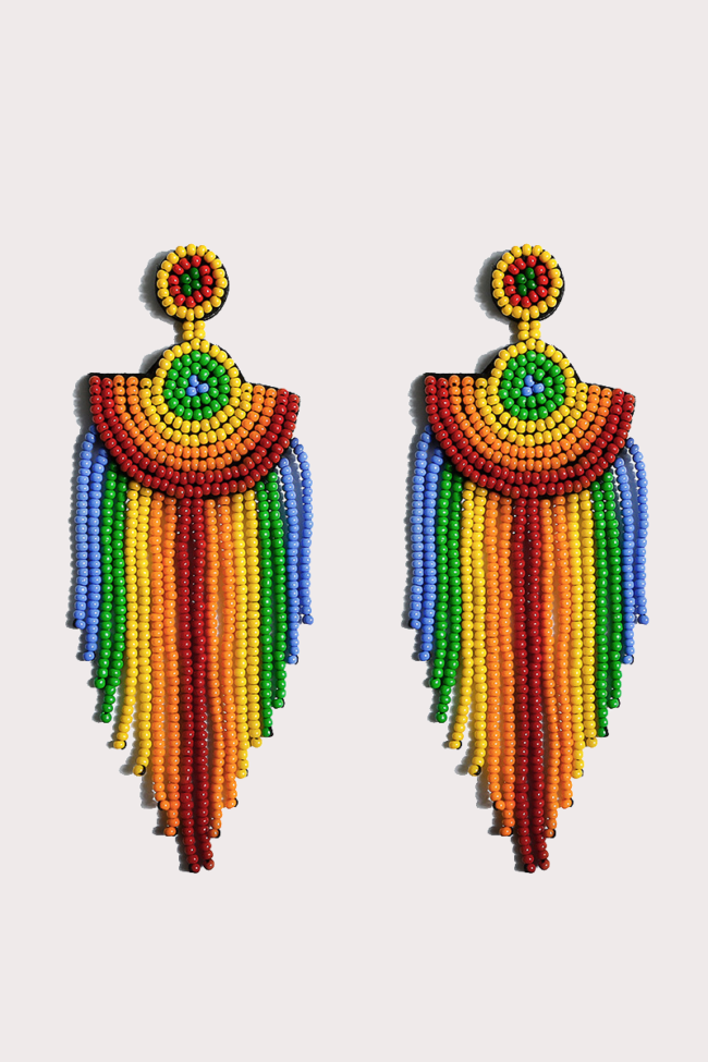 Fashion Patchwork Earrings