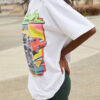 Fashion Street Print O Neck T-Shirts