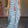 Bohemian Striped Split Joint Spaghetti Strap Sling Dresses