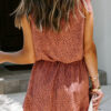 Fashion Street Print Flounce Spaghetti Strap Loose Jumpsuits