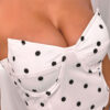 Fashion Sexy Dot Backless Strapless Tops