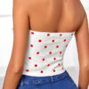 Fashion Sexy Dot Backless Strapless Tops