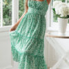 Fashion British Style Print Split Joint Printed Dresses